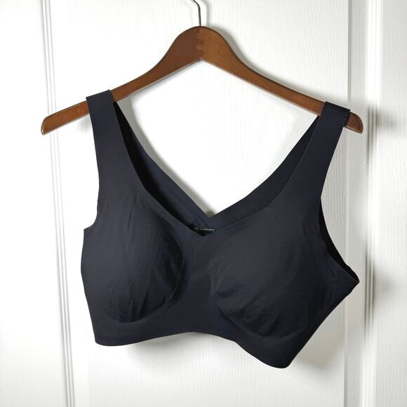 Honeylove SoftForm Wireless Back Smoothing V-Neck Bra Black Women’s Plus 1X - Picture 1 of 7